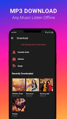 Music Downloader android App screenshot 0